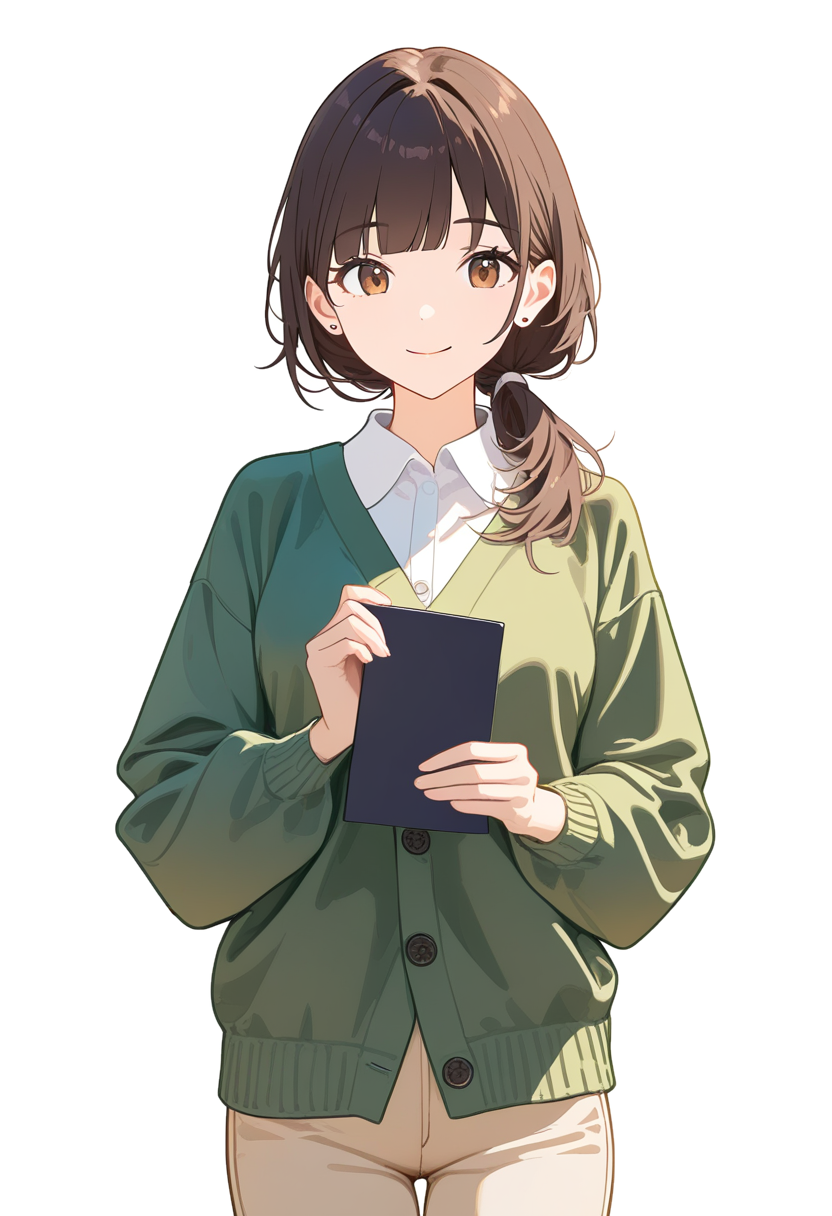 セリの立ち絵（生成AIで作成）