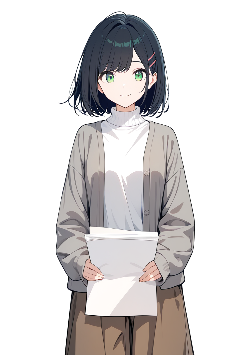 スズの立ち絵（生成AIで作成）